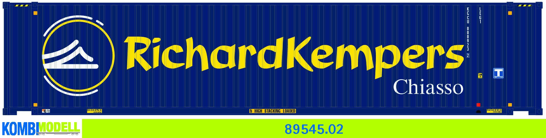 Kombimodell 89545.02 WB-A /Ct 45' (Euro) Richard Kempers"  (Logo alt)" #KCCU 000923